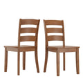 Chaises de salle à manger en bois (deux chaises par lot)