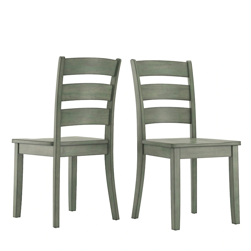 Chaises de salle à manger en bois (deux chaises par lot)