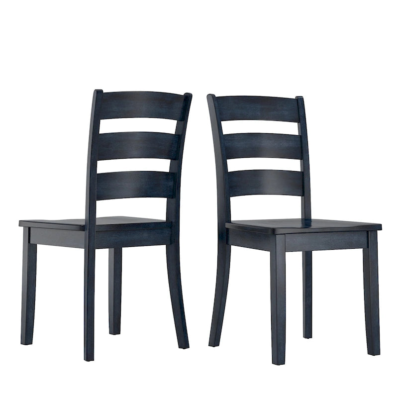 Chaises de salle à manger en bois (deux chaises par lot)
