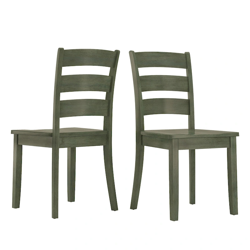 Chaises de salle à manger en bois (deux chaises par lot)