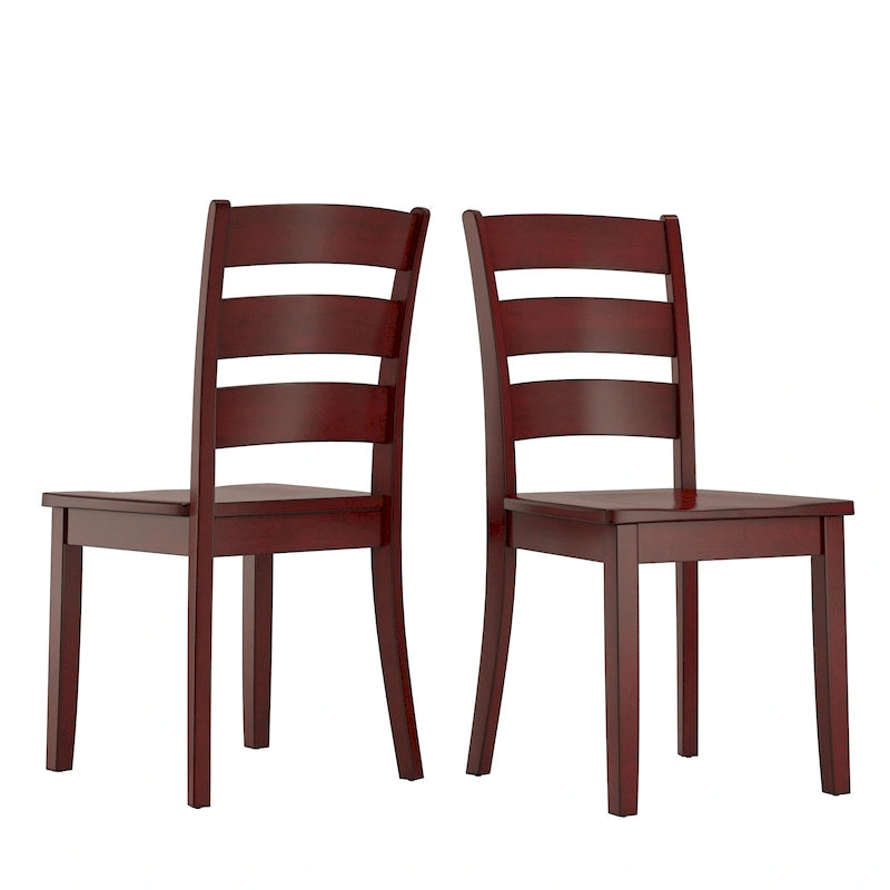 Chaises de salle à manger en bois (deux chaises par lot)