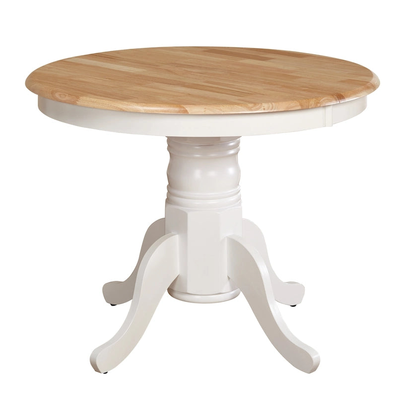 Table à manger en bois massif de style rustique (avec rallonge)