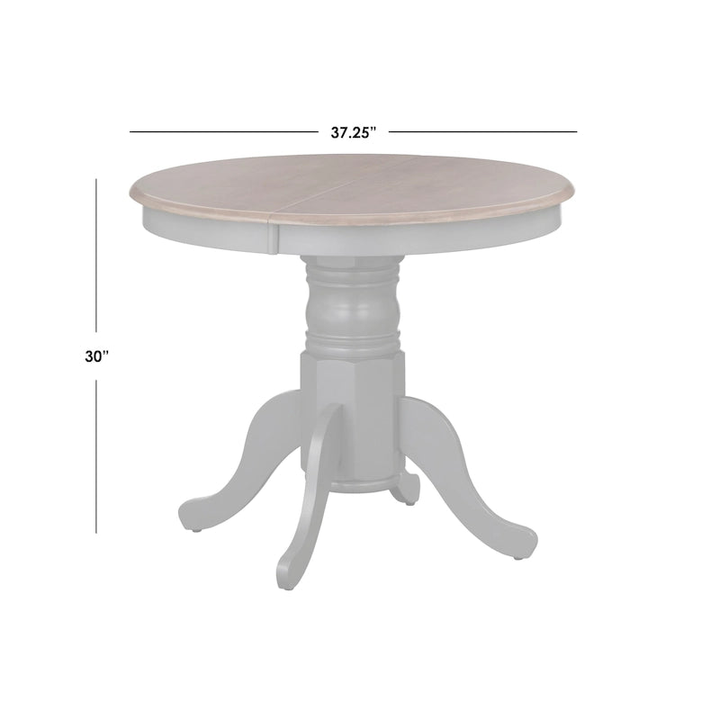 Table à manger en bois massif de style rustique (avec rallonge)