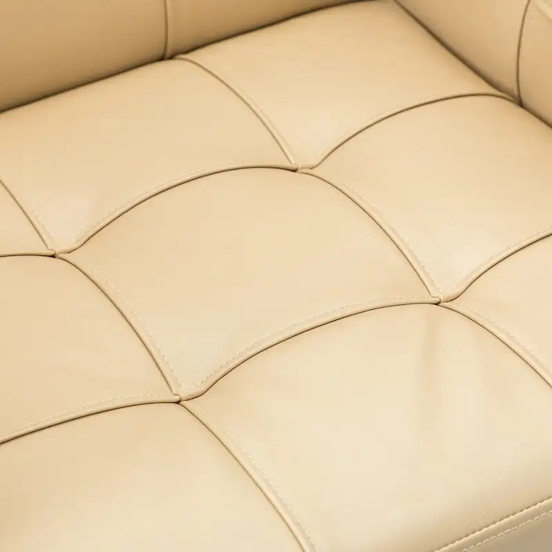 Chaise de bureau moderne à cinq roulettes réglable en hauteur en cuir végétalien