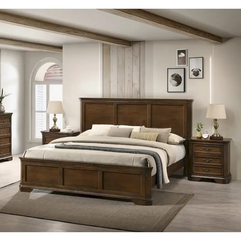 Couleur noyer antique pour meubles de chambre à coucher en bois