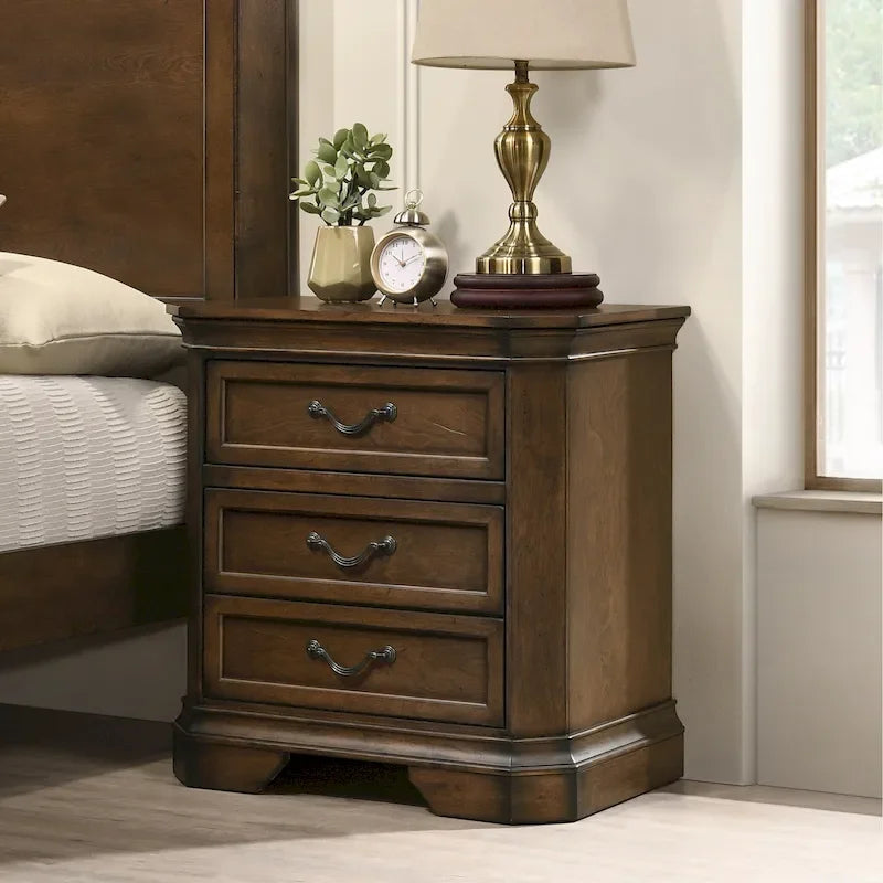 Couleur noyer antique pour meubles de chambre à coucher en bois