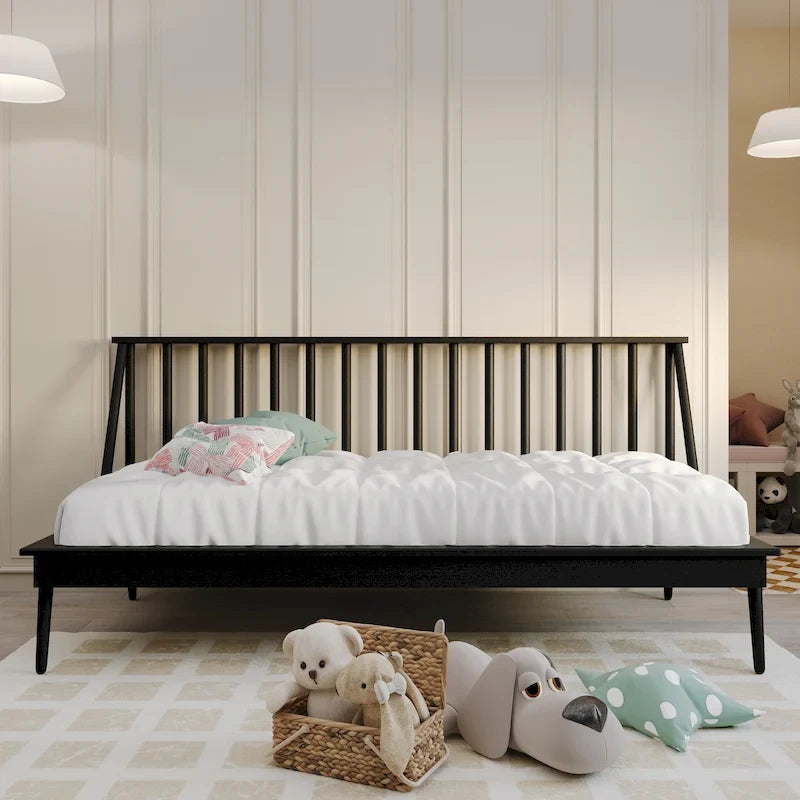 Canapé-lit double vintage en bois