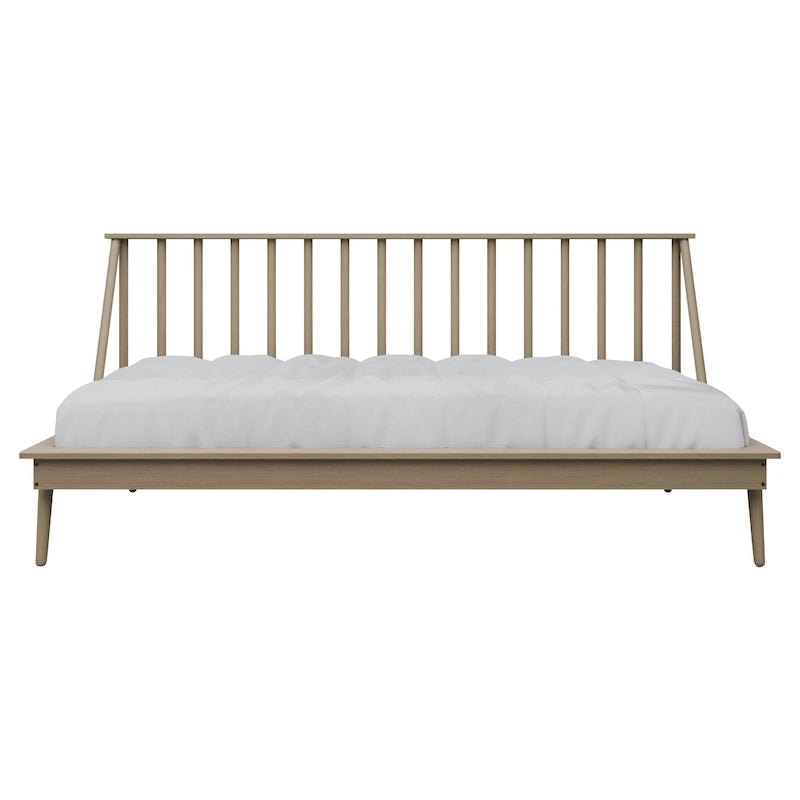 Canapé-lit double vintage en bois