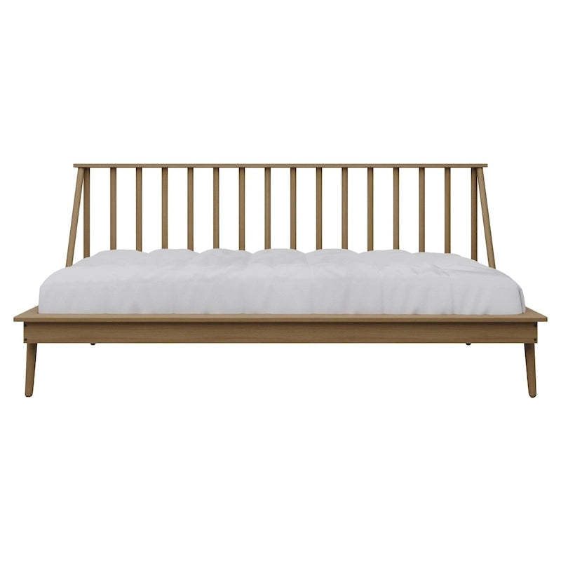 Canapé-lit double vintage en bois