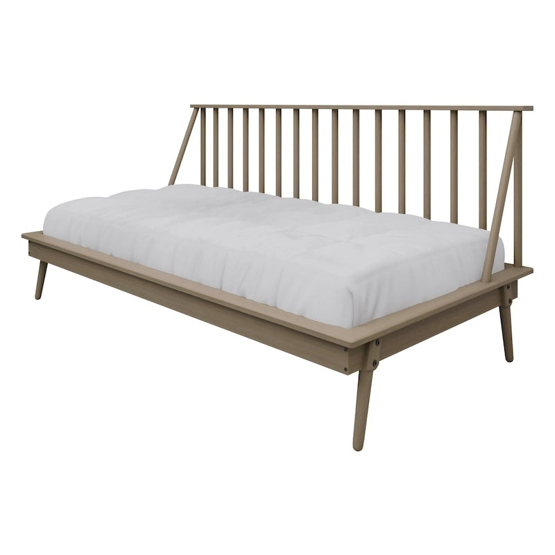 Canapé-lit double vintage en bois