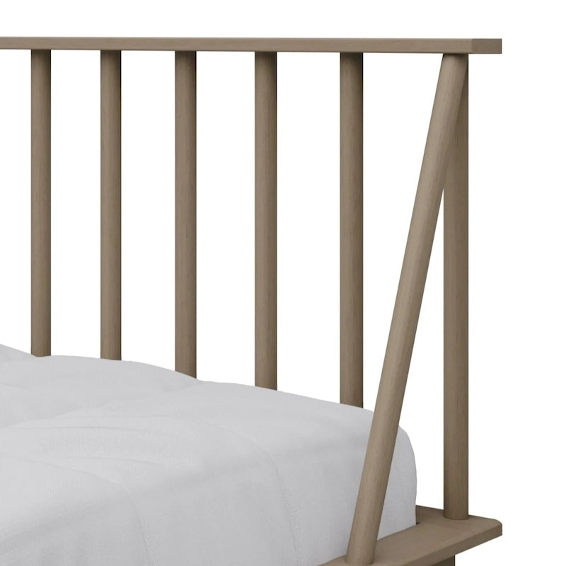 Canapé-lit double vintage en bois