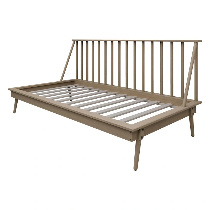 Canapé-lit double vintage en bois