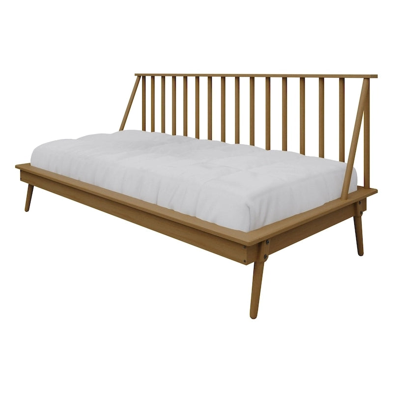 Canapé-lit double vintage en bois