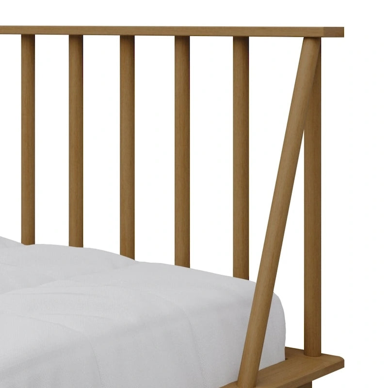 Canapé-lit double vintage en bois