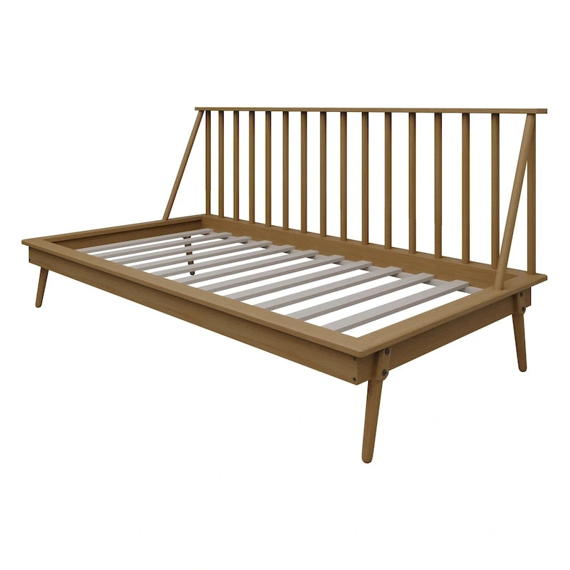 Canapé-lit double vintage en bois