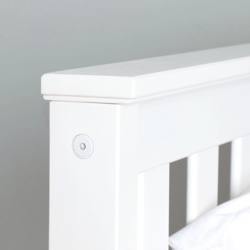 Lit plateforme classique en bois massif, format grand lit