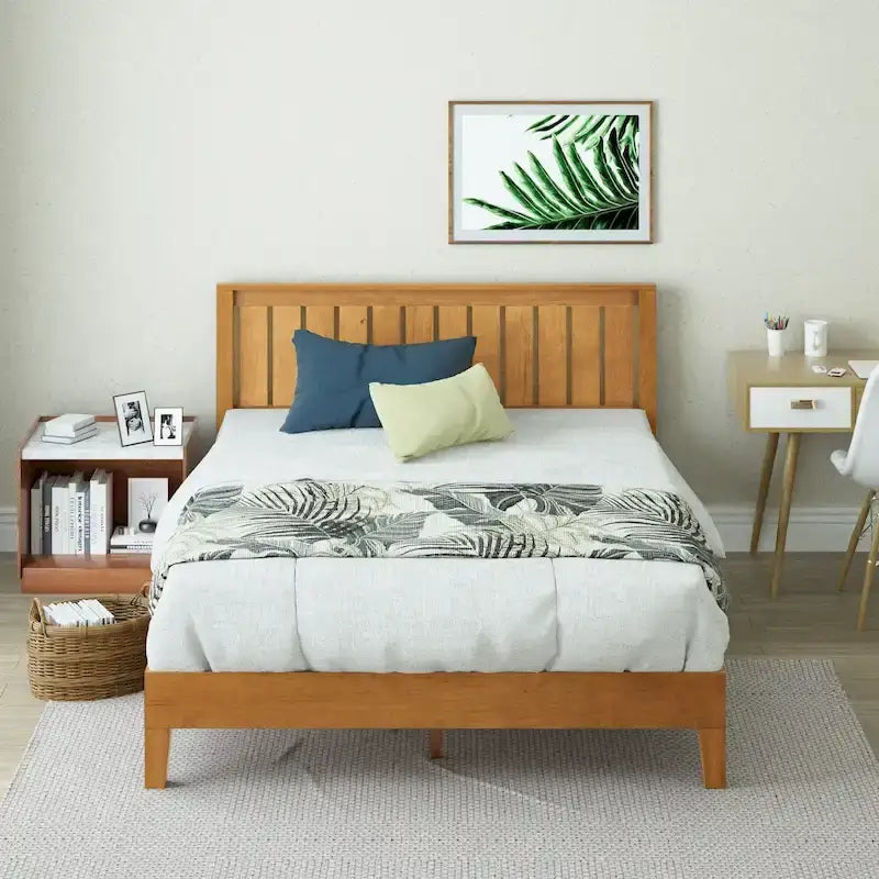 cadre de lit de luxe en pin rustique