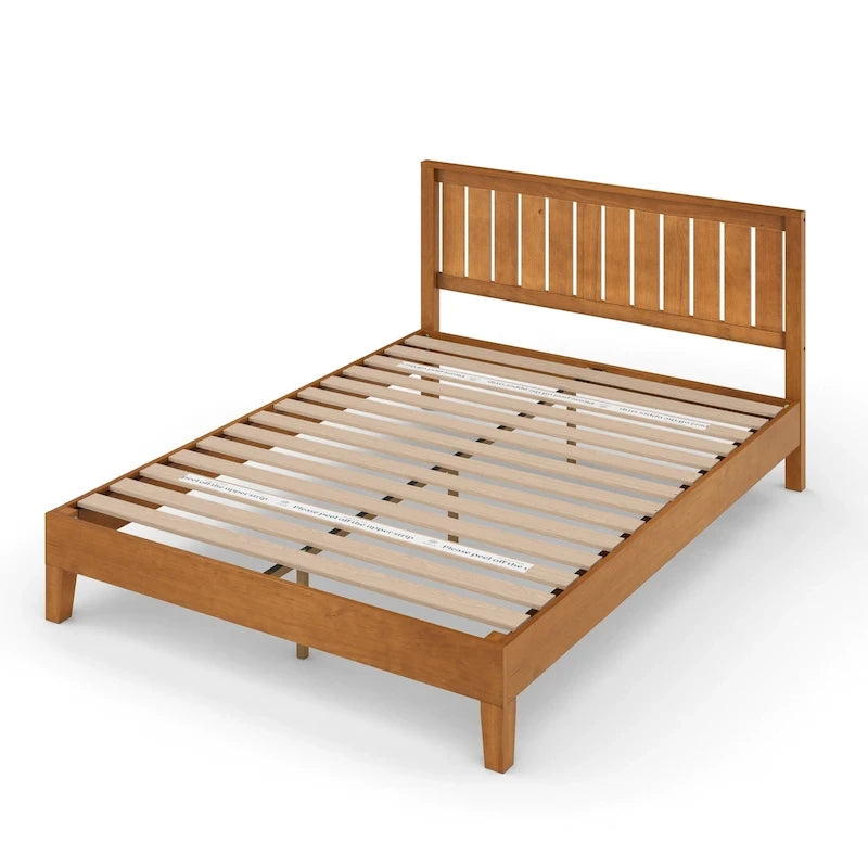 cadre de lit de luxe en pin rustique
