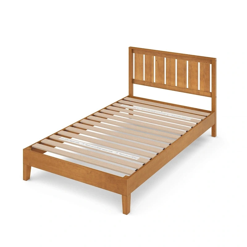 cadre de lit de luxe en pin rustique