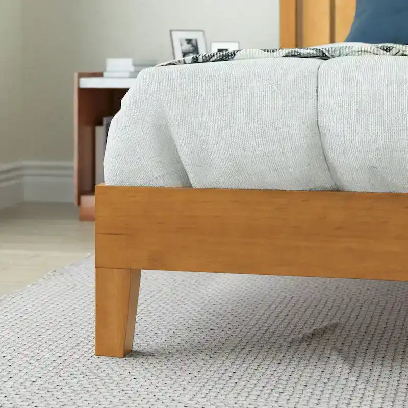 cadre de lit de luxe en pin rustique