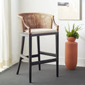 SAFAVIEH Virona Rattan 30-inch Bar Stool - 22.3  W x 20.5  L x 39  H - 22Wx21Dx39H