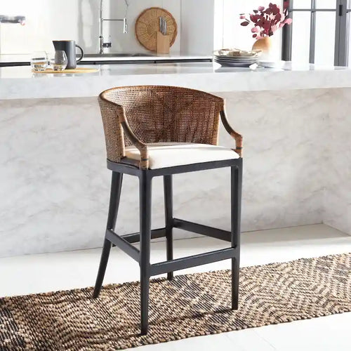Tabouret de bar en rotin de 76 cm