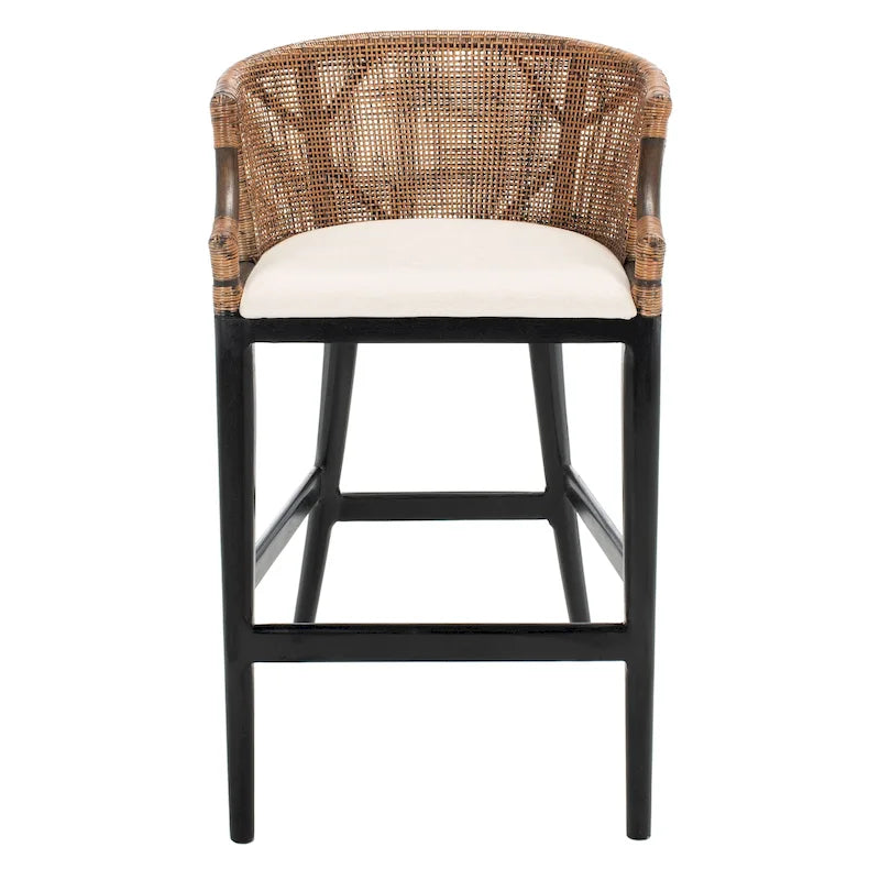 Tabouret de bar en rotin de 76 cm