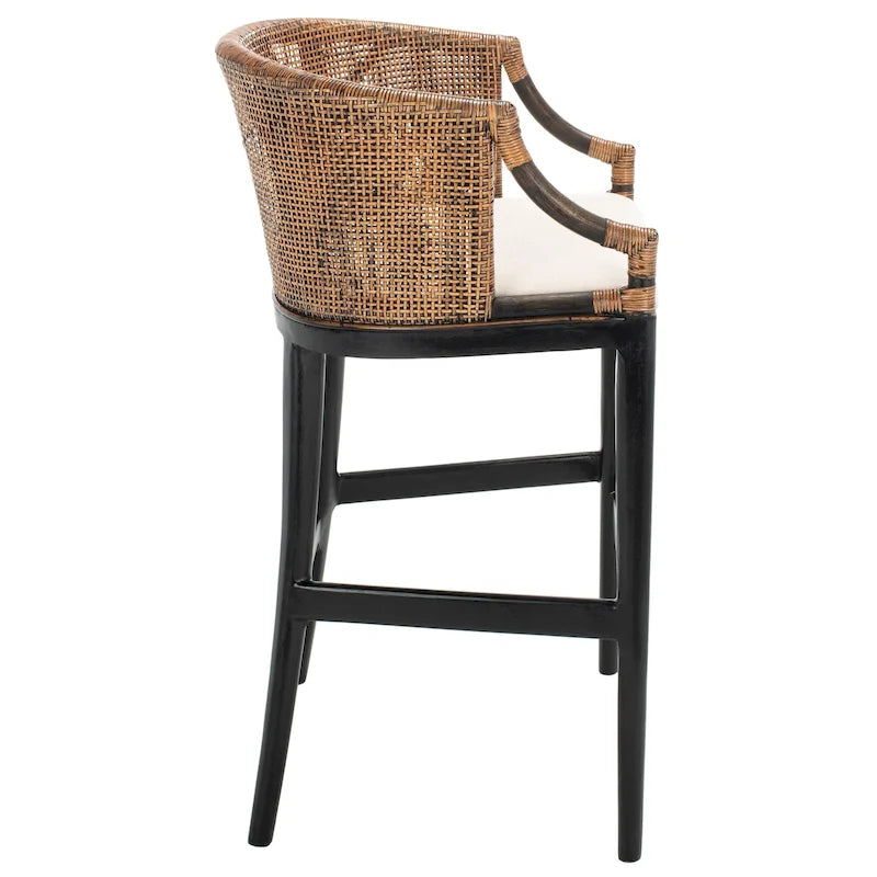 Tabouret de bar en rotin de 76 cm