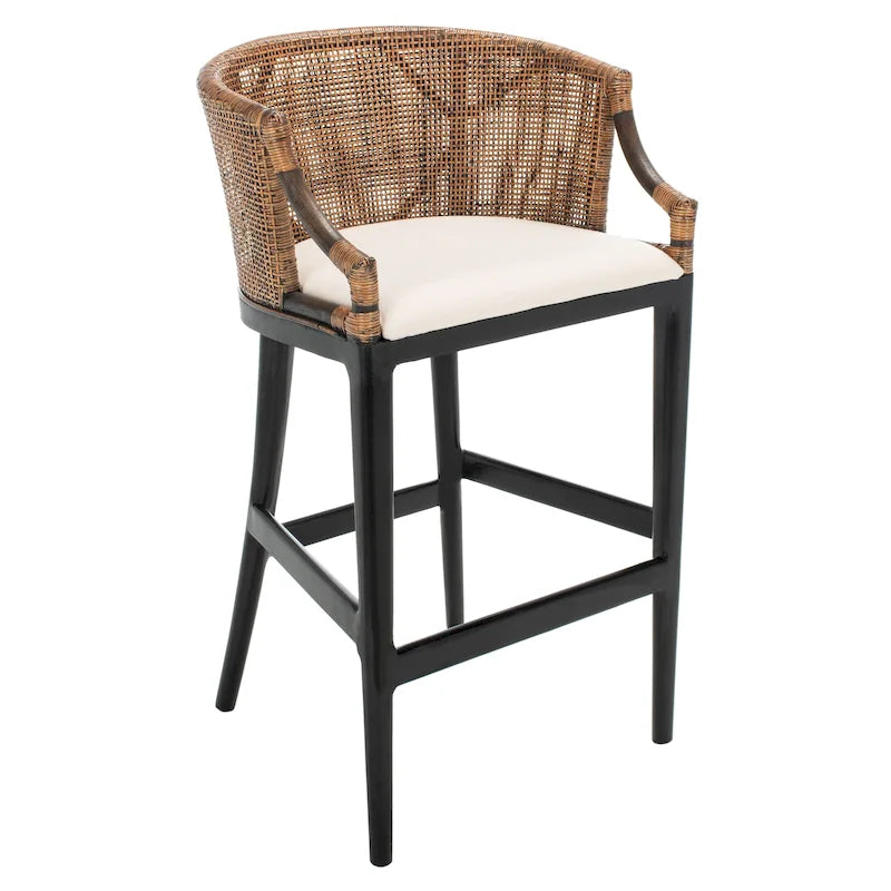 Tabouret de bar en rotin de 76 cm