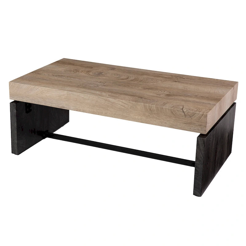 Table basse bicolore