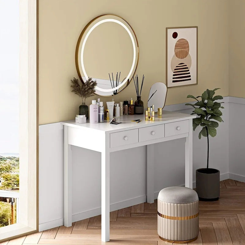 Bureau avec Port USB Bureau d'ordinateur de maison avec 7 Tiroirs
