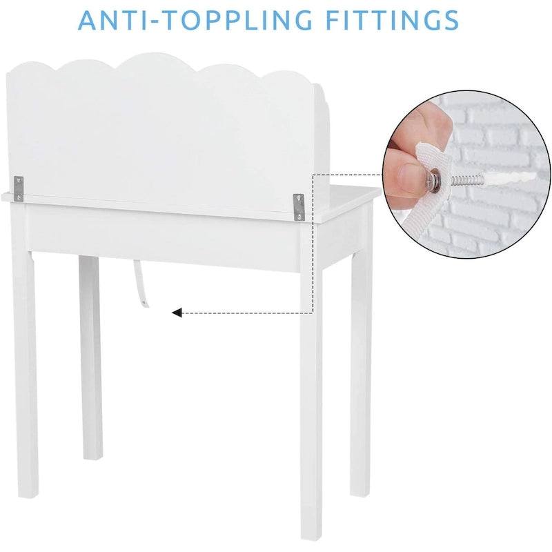 Bureau avec Port USB Bureau d'ordinateur de maison avec 7 Tiroirs