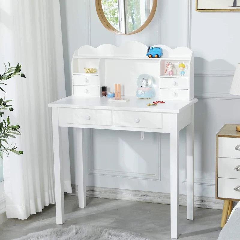 Bureau avec Port USB Bureau d'ordinateur de maison avec 7 Tiroirs