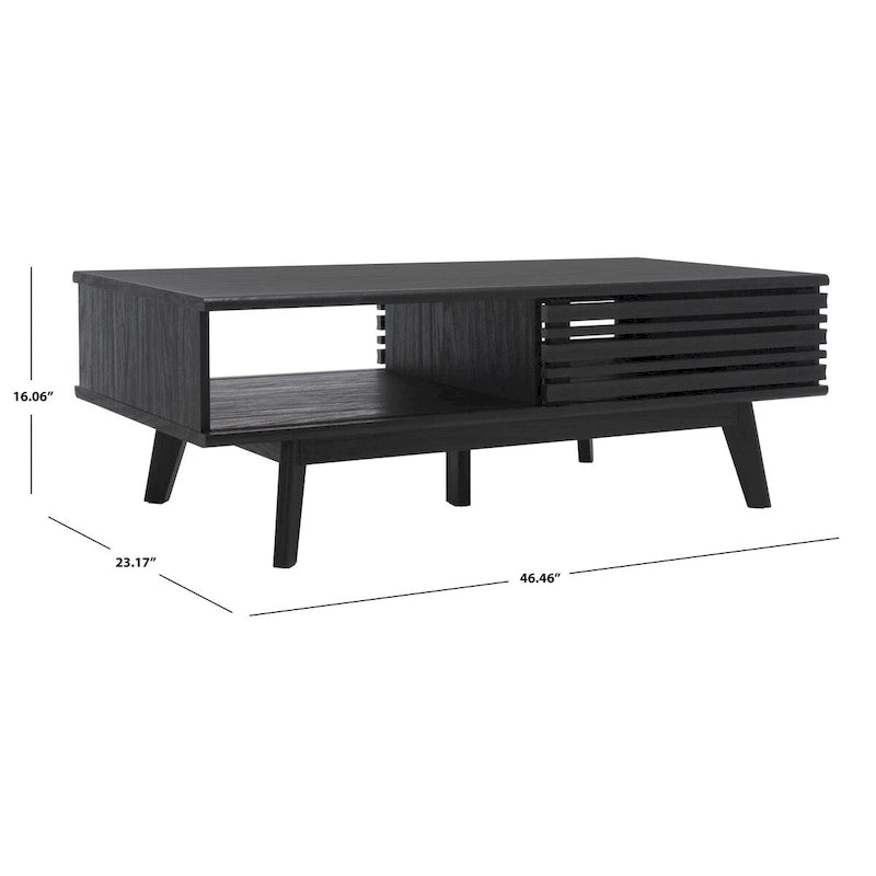 Table basse médiévale en noyer massif