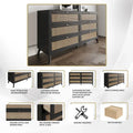 CraftPorch Mid-Century Modern Black Dresser