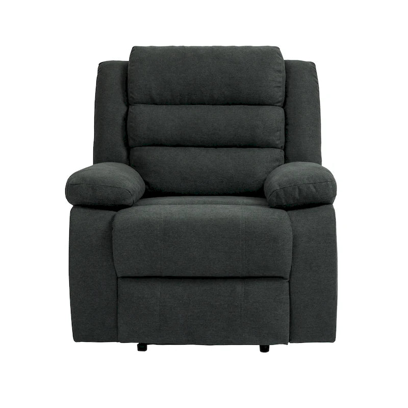 Fauteuil inclinable manuel en velours côtelé de coton surdimensionné avec accoudoirs larges