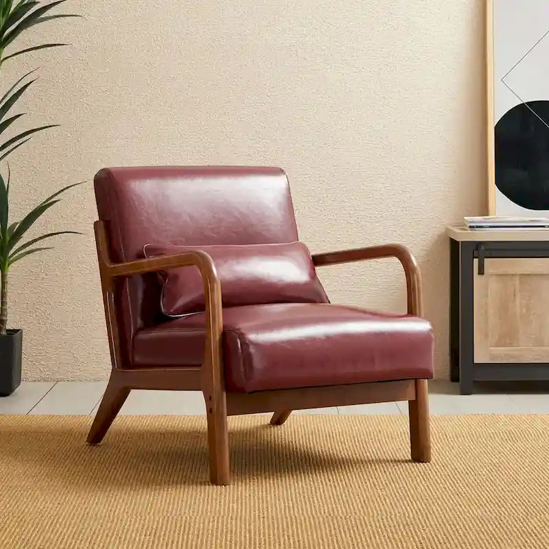Fauteuil/relax en PU façon cuir moderne de style médiéval