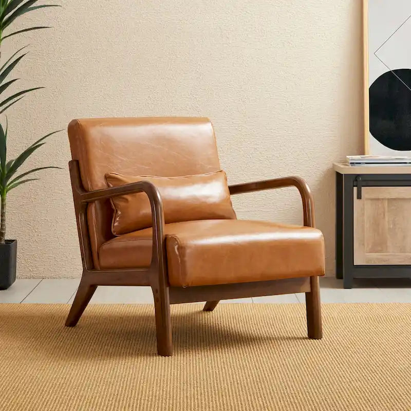 Fauteuil/relax en PU façon cuir moderne de style médiéval