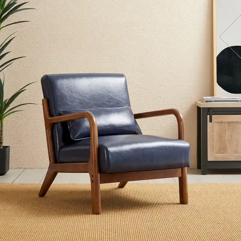 Fauteuil/relax en PU façon cuir moderne de style médiéval