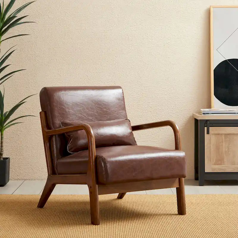 Fauteuil/relax en PU façon cuir moderne de style médiéval