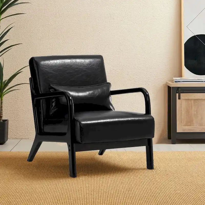 Fauteuil/relax en PU façon cuir moderne de style médiéval