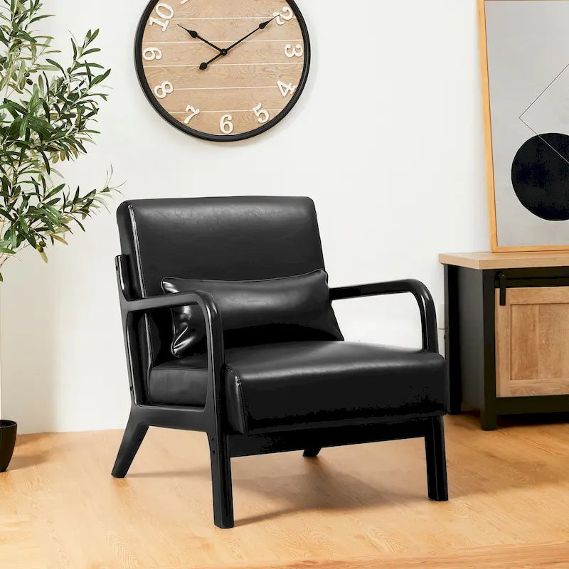 Fauteuil/relax en PU façon cuir moderne de style médiéval