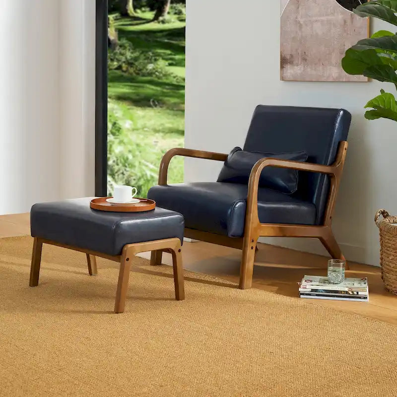 Fauteuil/relax en PU façon cuir moderne de style médiéval