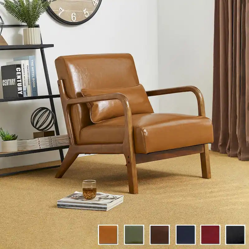 Fauteuil/relax en PU façon cuir moderne de style médiéval