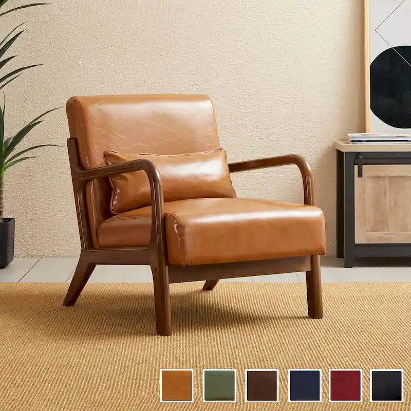 Fauteuil/relax en PU façon cuir moderne de style médiéval