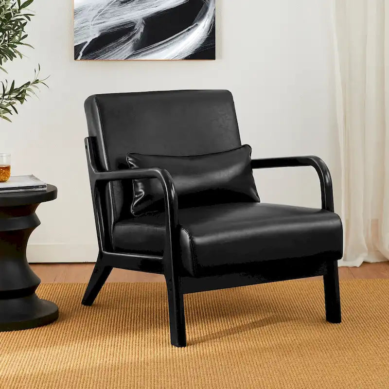 Fauteuil/relax en PU façon cuir moderne de style médiéval
