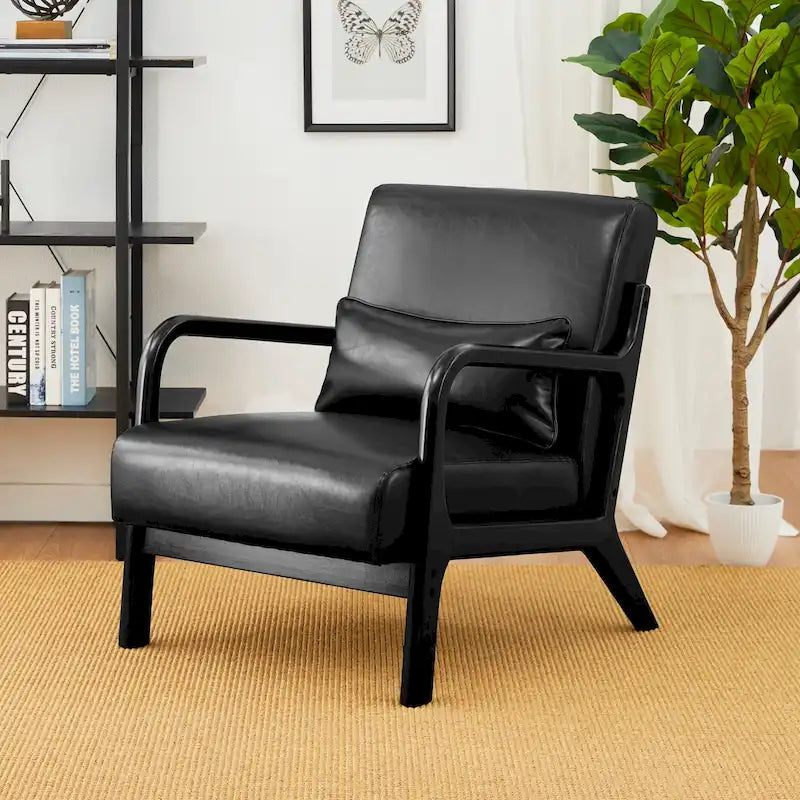 Fauteuil/relax en PU façon cuir moderne de style médiéval