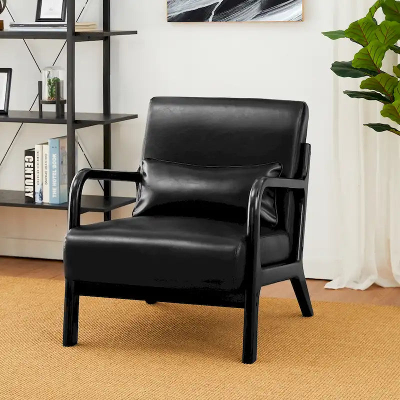 Fauteuil/relax en PU façon cuir moderne de style médiéval