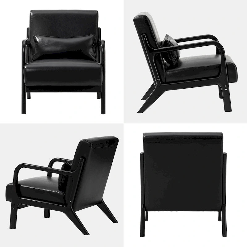 Fauteuil/relax en PU façon cuir moderne de style médiéval
