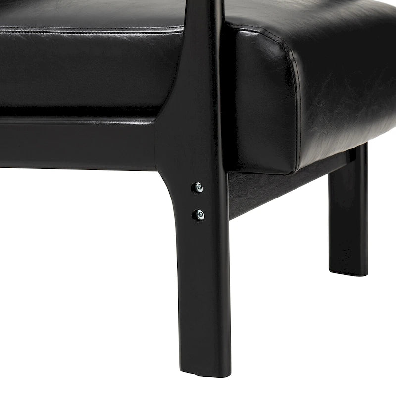 Fauteuil/relax en PU façon cuir moderne de style médiéval